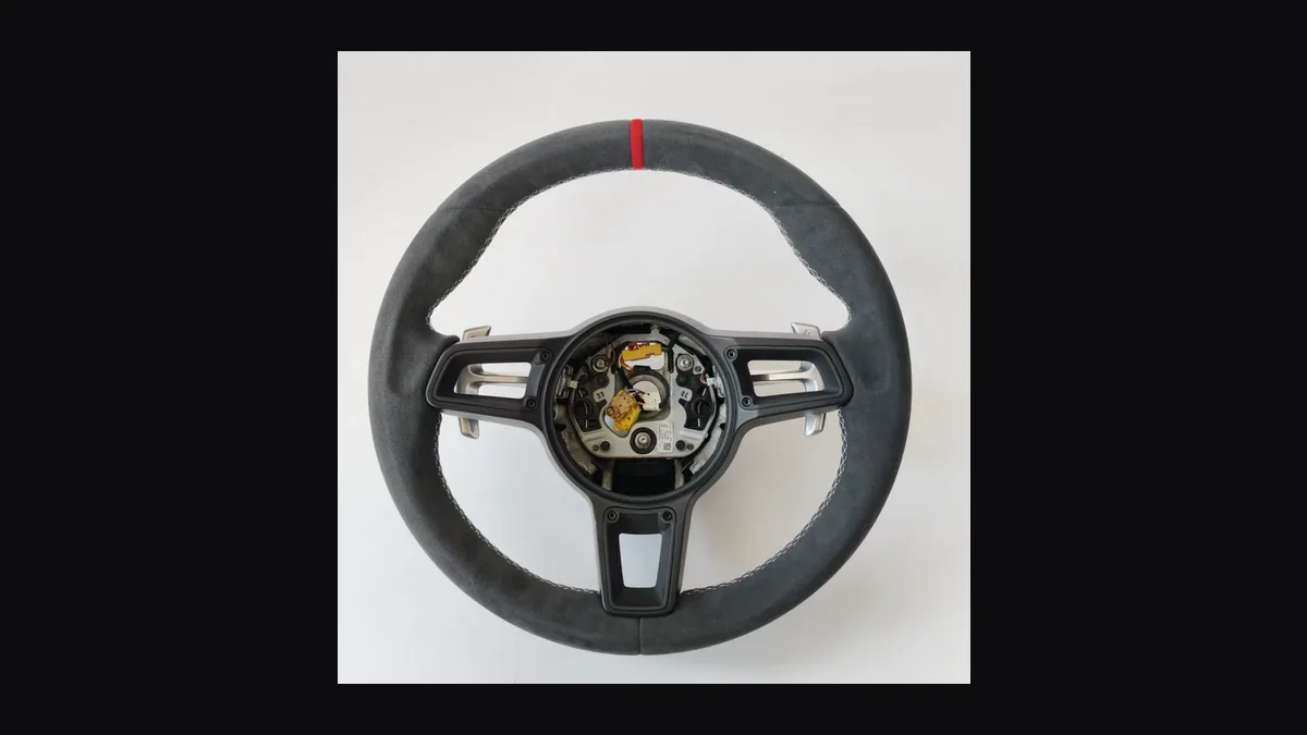 Sports Steering Wheel GT Style Alcantara Custom for Porsche Boxster Cayman 911 — Custom Steering Wheel