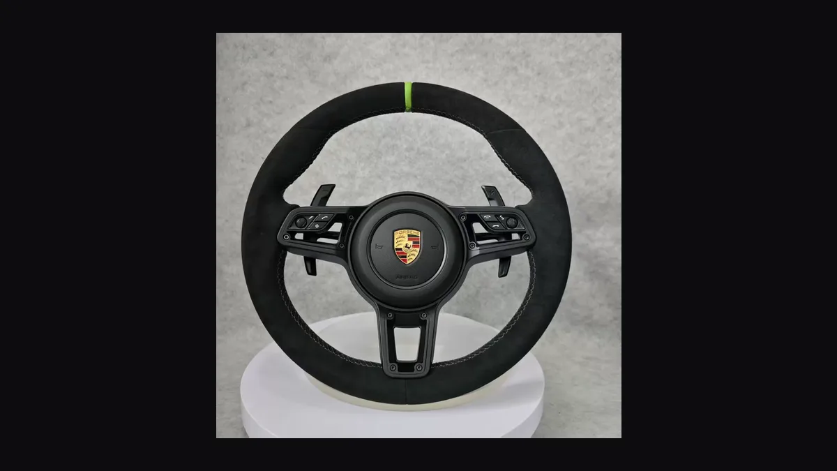 Porsche 718 Alcantara Steering Wheel — Custom Steering Wheel